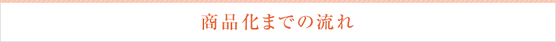 商品化までの流れ