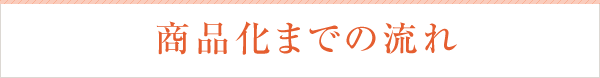 商品化までの流れ